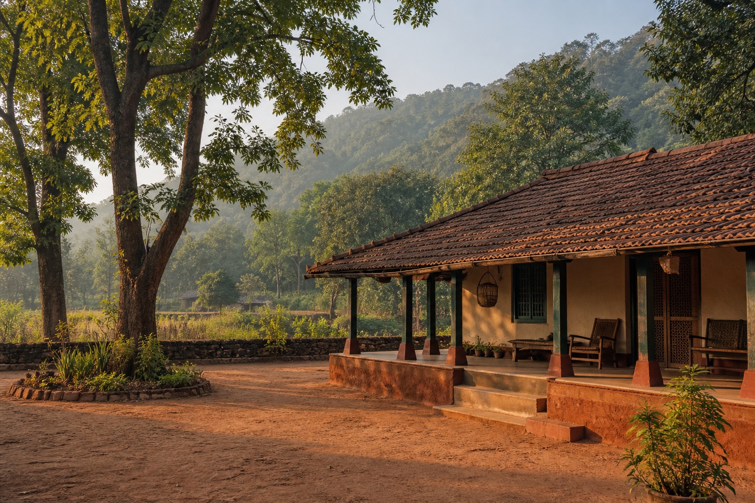 A regionally inspired homestay setting in Jharkhand
