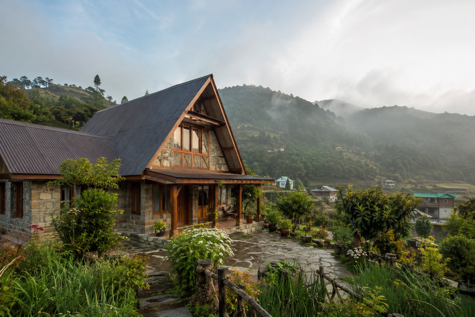 A regionally inspired homestay setting in Meghalaya