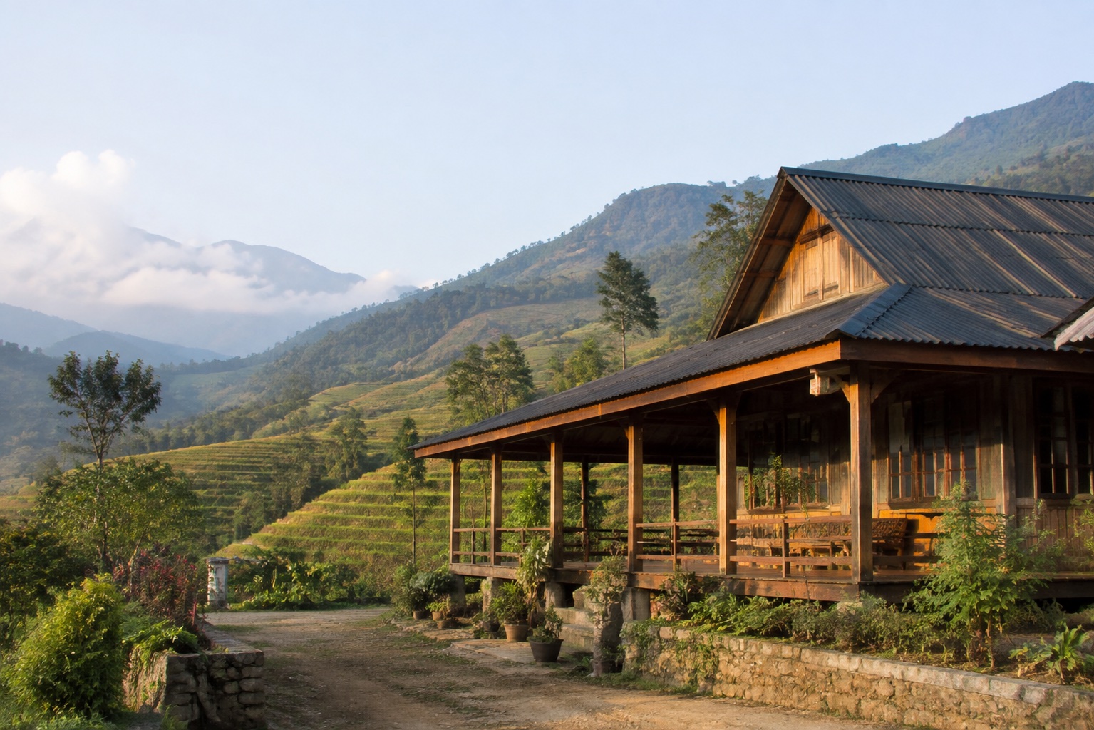 A regionally inspired homestay setting in Nagaland